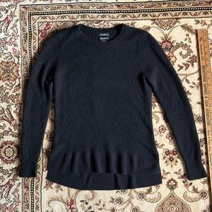 Halogen Black Cashmere Crewneck Sweater Size M